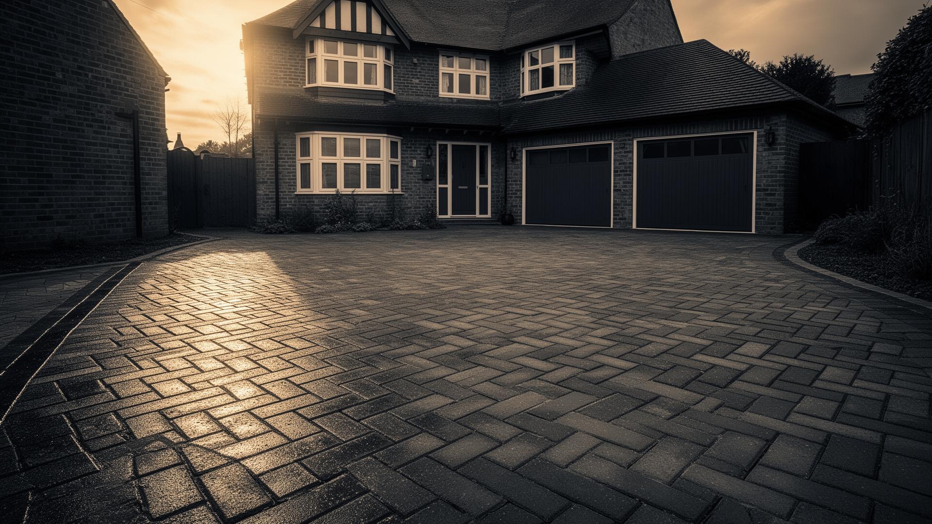 Block paving driveway